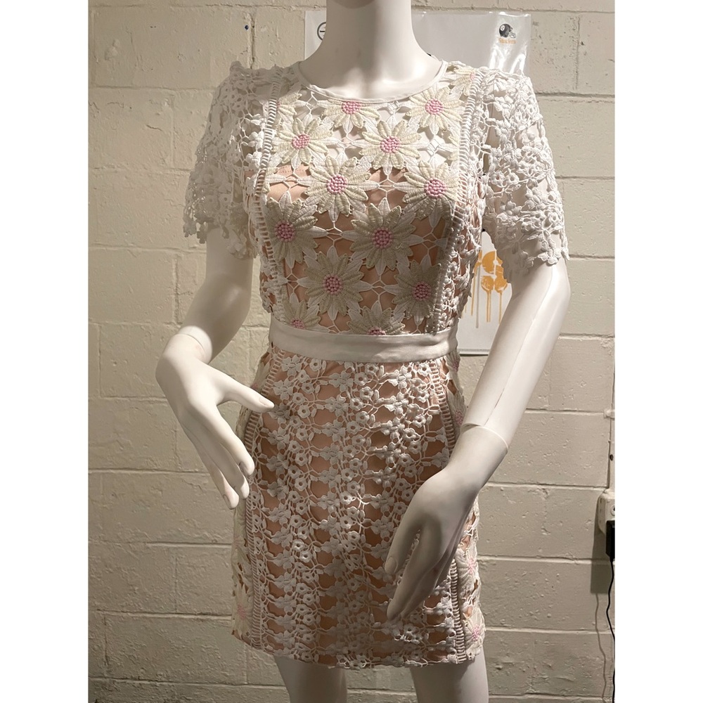 Endless Rose Crochet Bodycon Mini Dress